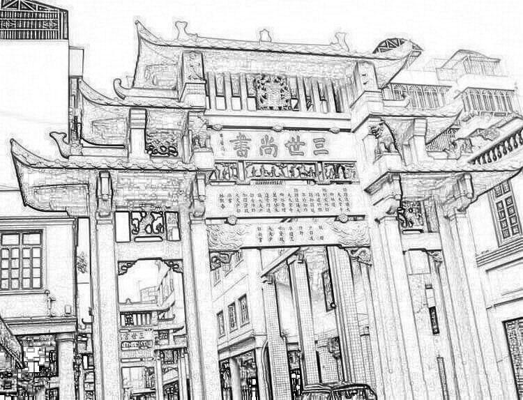 三世尚书坊:为赠太常卿林瓒、子林乔贯及孙户部侍郎赠尚书林熙春而建
